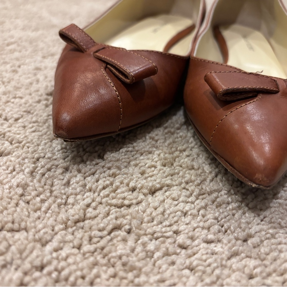 Sarah Flint Women's Brown Leather Flats - Picture 2 of 4